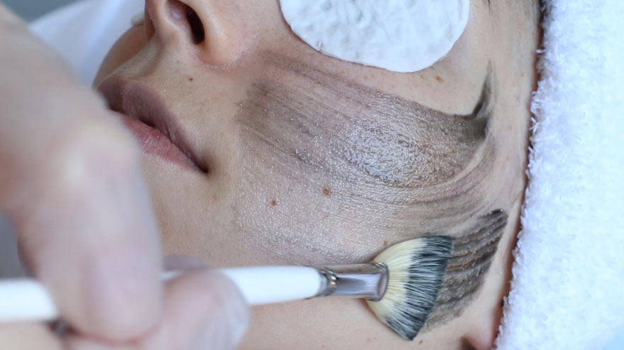 Skincare facial treatment